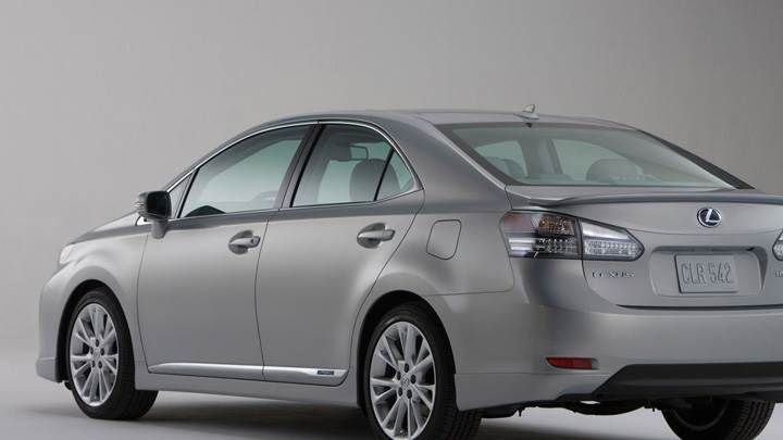 2010 Lexus HS 250H In Grey Back Side Pose